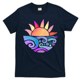 Summer Water Color Sunset Beach T-Shirt