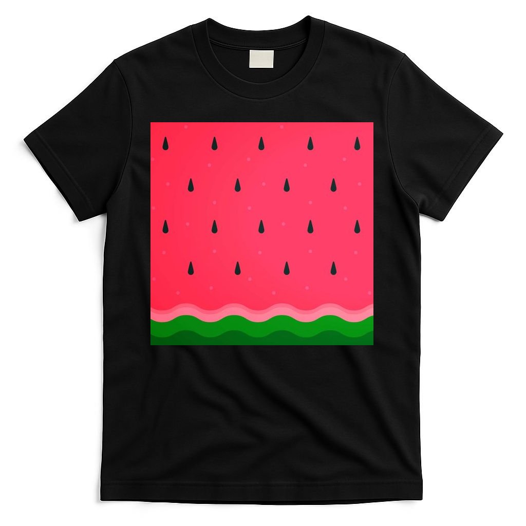 Summer Watermelon Fruit Pattern T-Shirt