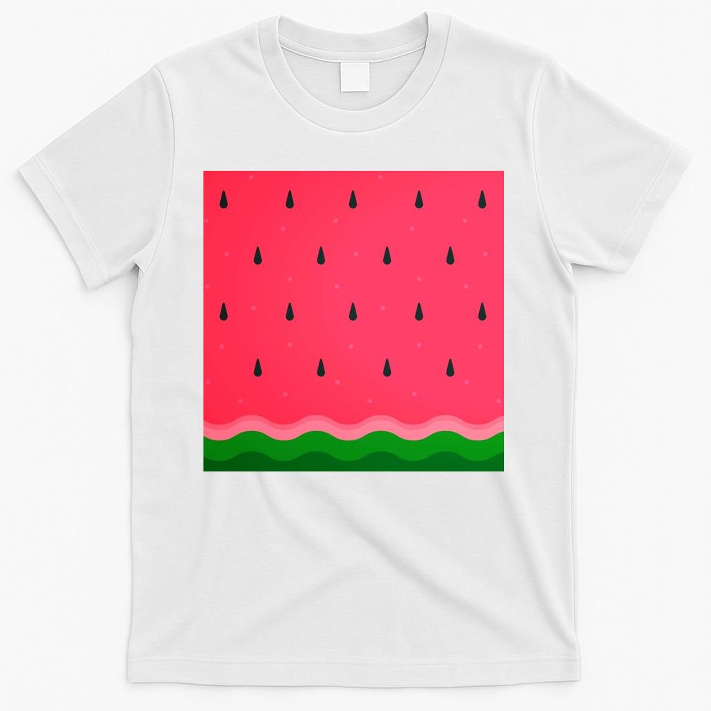 Summer Watermelon Fruit Pattern T-Shirt