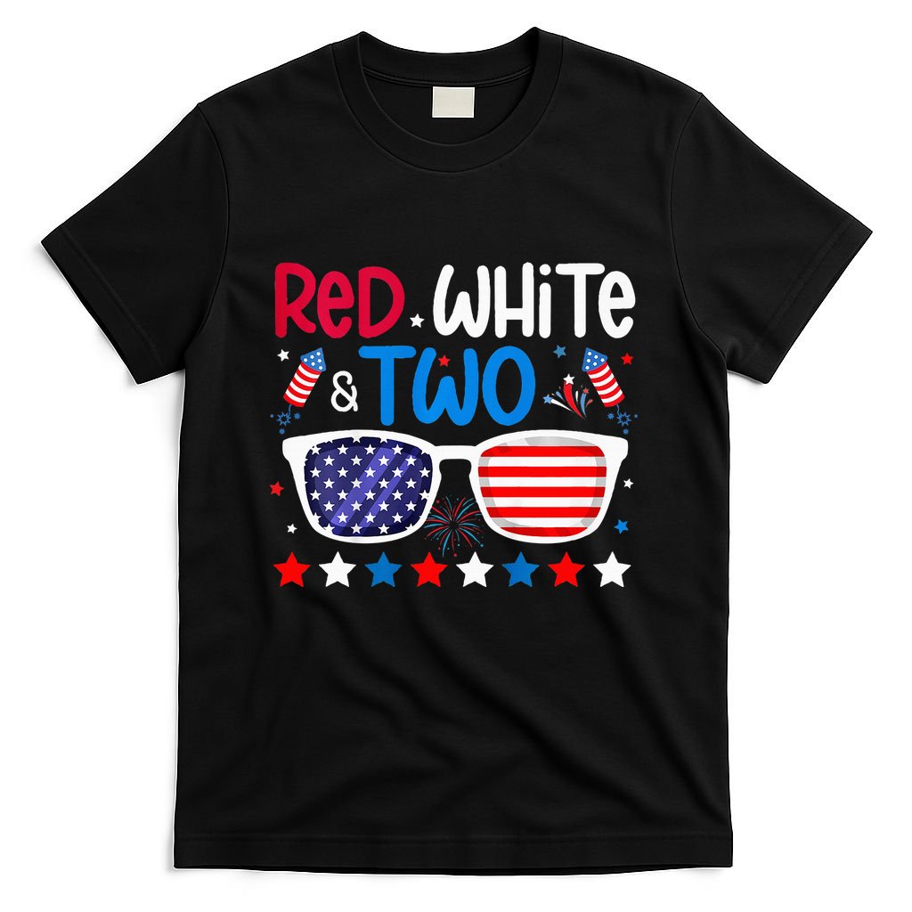 Two 2nd Birthday 4th Of July 2nd Birthday Party T-Shirt