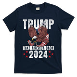 Trump 2024 Take America Back American Flag Trump 4th Of July Gift T-Shirt