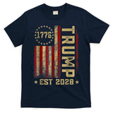 Trump 2028 Vote Donald Trump America US Flag Vintage T-Shirt