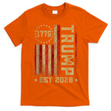 Trump 2028 Vote Donald Trump America US Flag Vintage T-Shirt