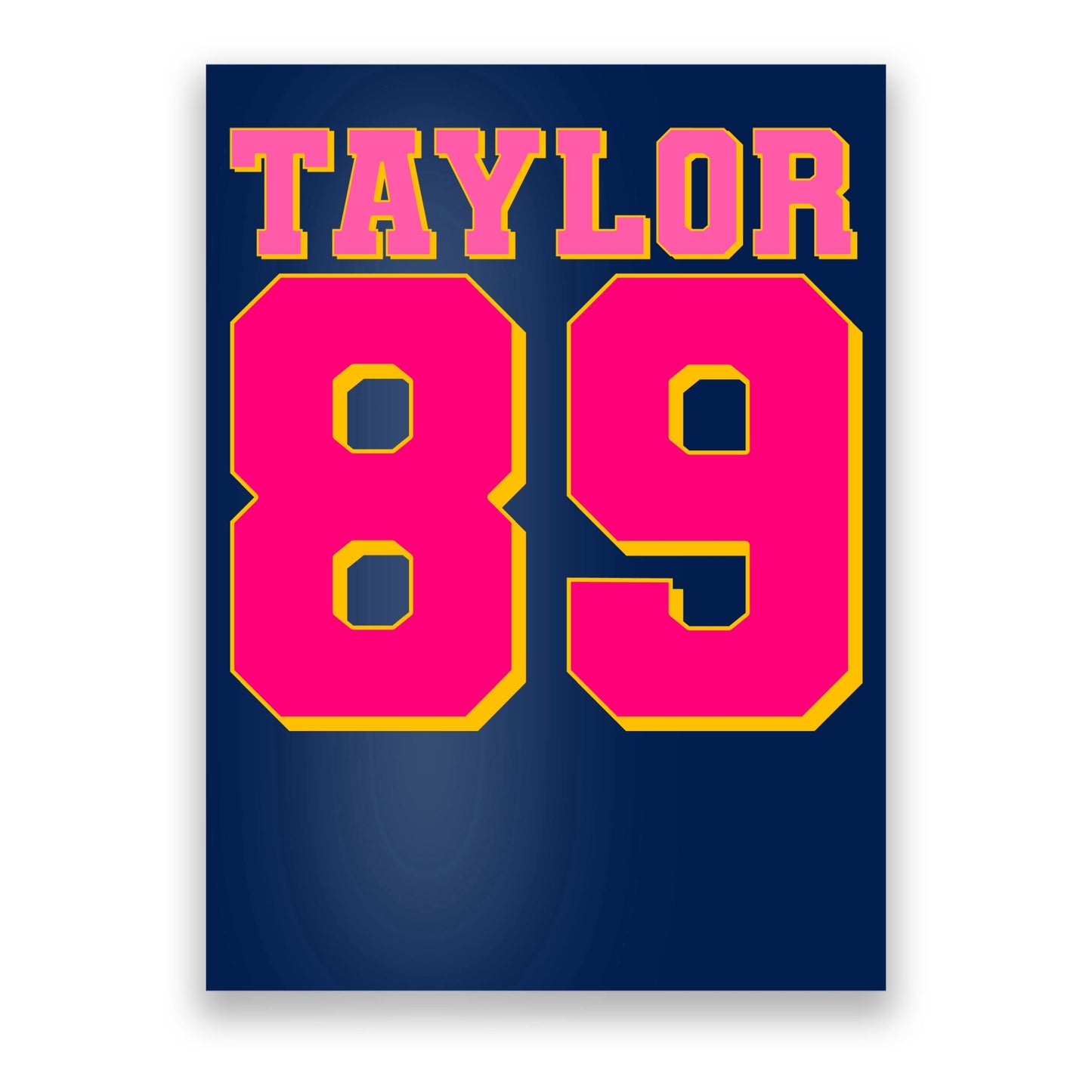 Taylor 89 Football Sports Music Fan Poster