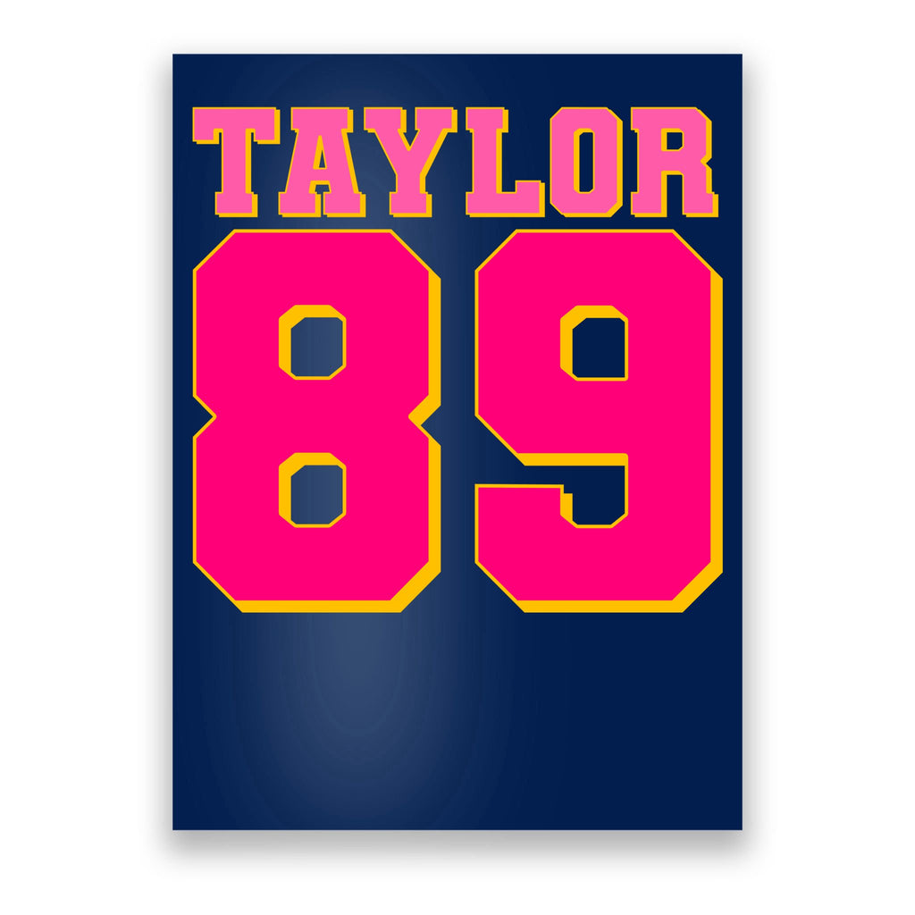 Taylor 89 Football Sports Music Fan Poster