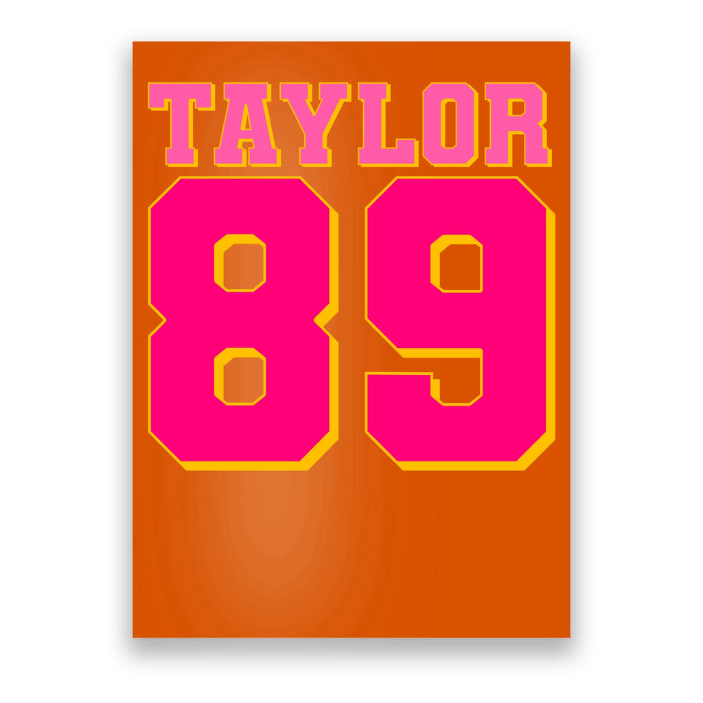 Taylor 89 Football Sports Music Fan Poster