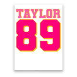 Taylor 89 Football Sports Music Fan Poster