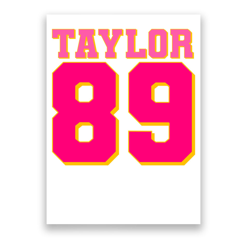 Taylor 89 Football Sports Music Fan Poster