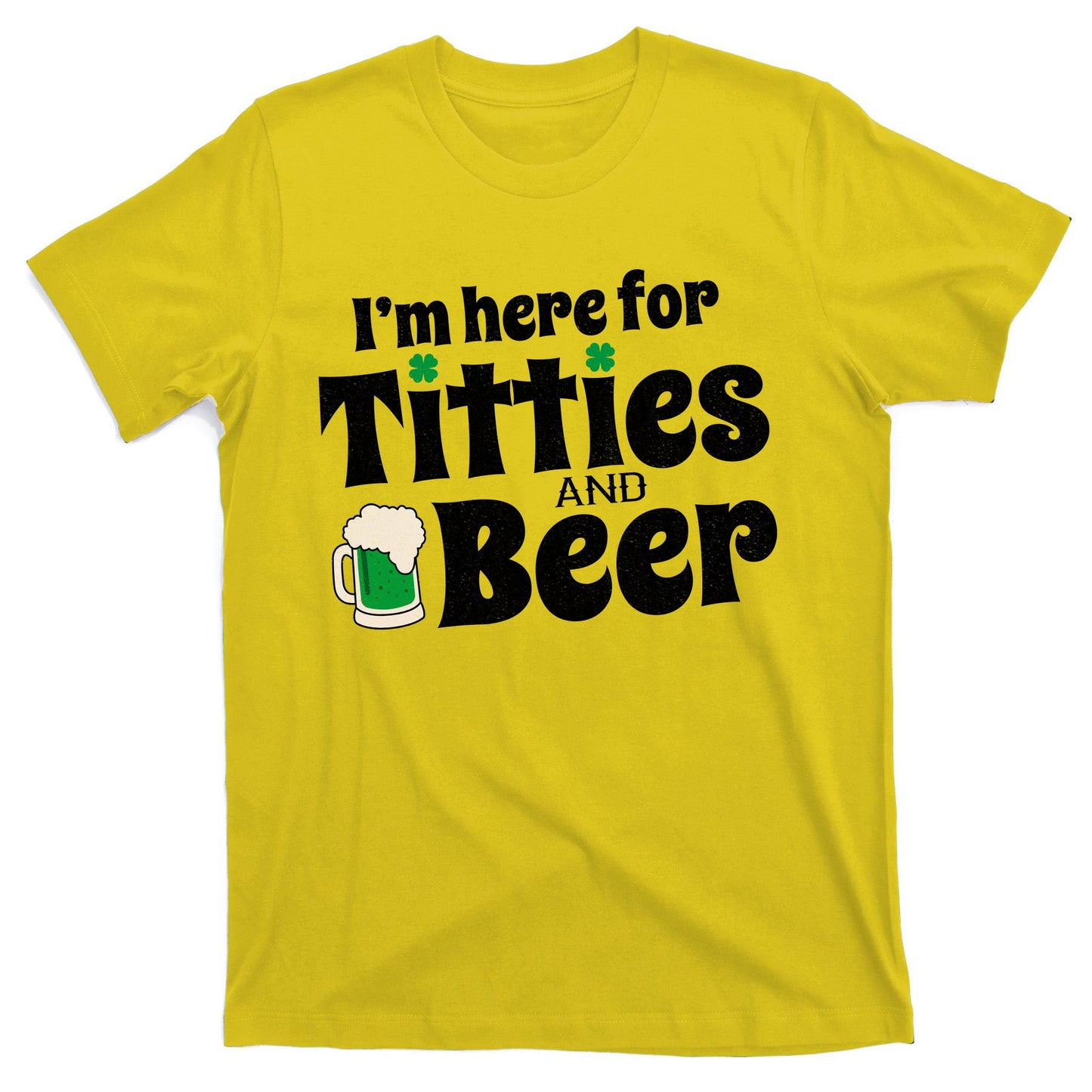 Titties And Beer Funny St Patricks Day T-Shirt