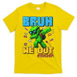Teacher Appreciation Bruh We Out Gamer Pixel Style Summer T-Shirt
