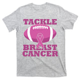 Tackle Breast Cancer Awareness Football  T-Shirt