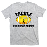 Tackle Childhood Cancer Football Logo T-Shirt