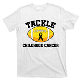 Tackle Childhood Cancer Football Logo T-Shirt