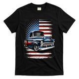 Truck American Flag 4th Of July Patriotic T-Shirt