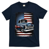 Truck American Flag 4th Of July Patriotic T-Shirt