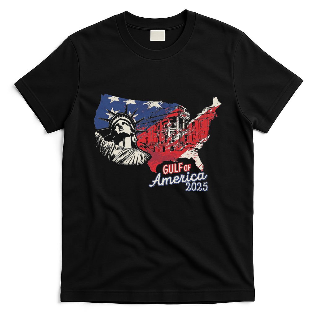 Trump AmericaS Gulf Mexico President Trump 2025 American T-Shirt