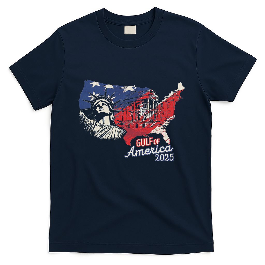Trump AmericaS Gulf Mexico President Trump 2025 American T-Shirt