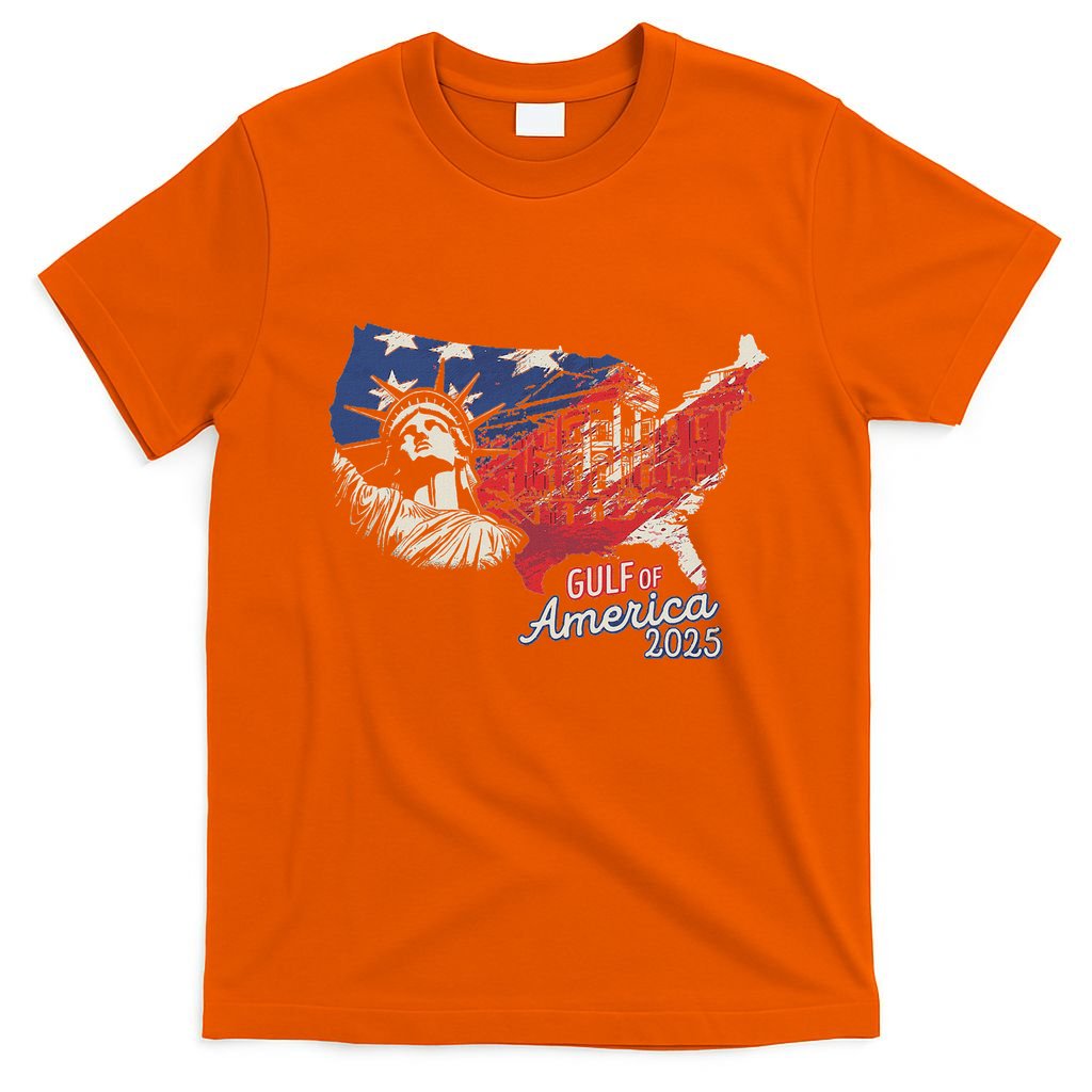 Trump AmericaS Gulf Mexico President Trump 2025 American T-Shirt