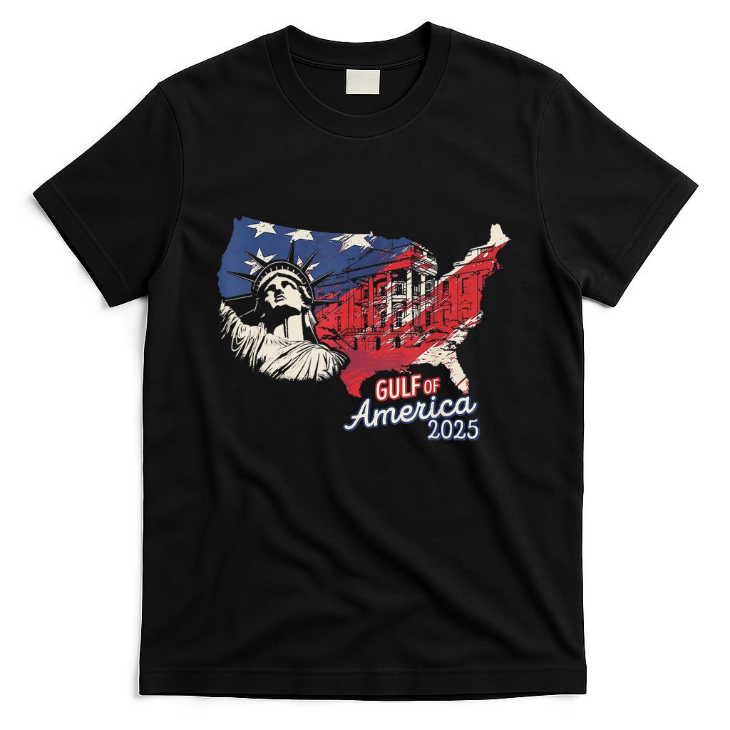 Trump AmericaS Gulf Mexico President Trump 2025 American T-Shirt