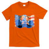 Trump And Musk One Heart Team Funny United States Flag T-Shirt