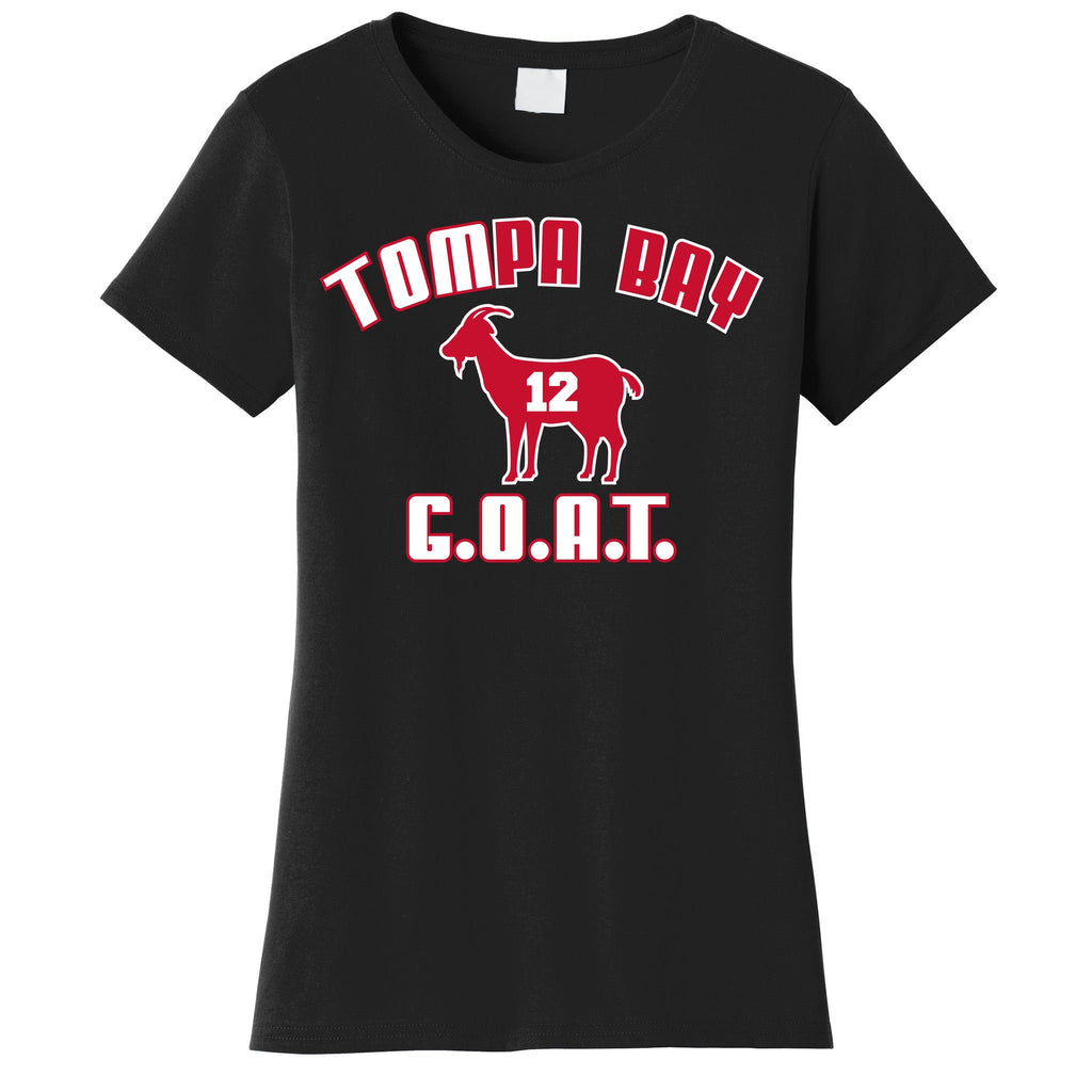 Tampa Bay Florida Football G.O.A.T. Goat Football Women's T-Shirt