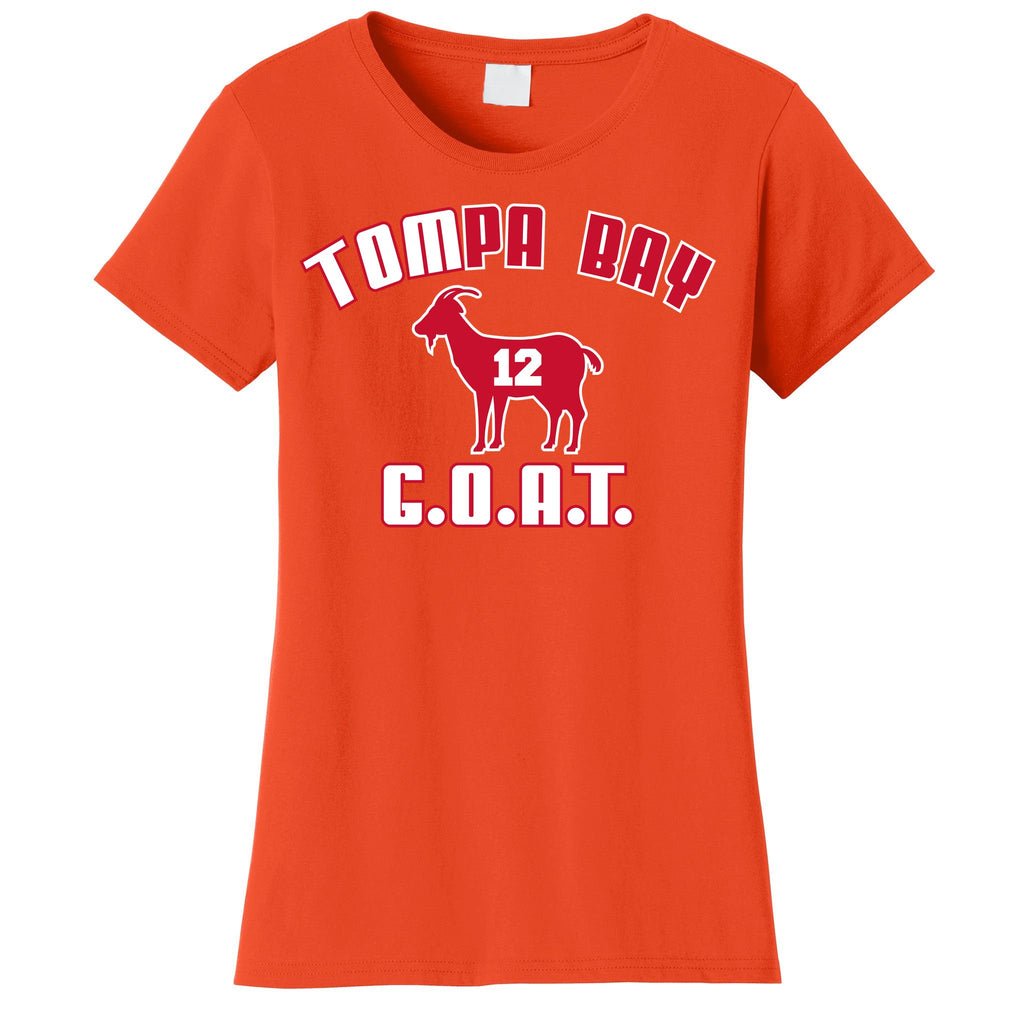 Tampa Bay Florida Football G.O.A.T. Goat Football Women's T-Shirt