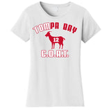 Tampa Bay Florida Football G.O.A.T. Goat Football Women's T-Shirt