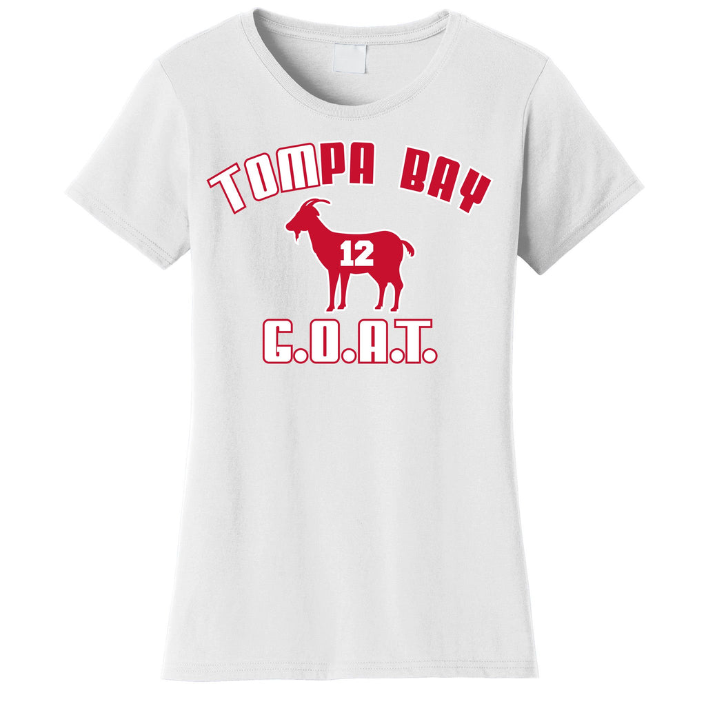 Tampa Bay Florida Football G.O.A.T. Goat Football Women's T-Shirt
