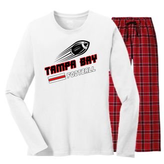 Tampa Bay Football Fan Women's Long Sleeve Flannel Pajama Set