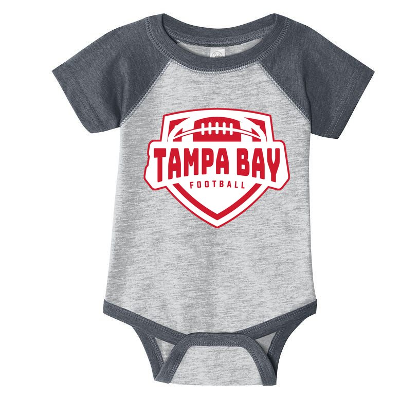 Tampa Bay Football Shield Infant Baby Jersey Bodysuit