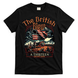 The British Blew A 13 Colony Lead Funny 4th Of July Usa T-Shirt