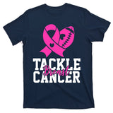Tackle Breast Cancer Ribbon Football T-Shirt