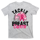 Tackle Breast Cancer Football Ribbon Awareness T-Shirt