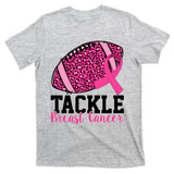 Tackle Breast Cancer Football Ribbon Awareness T-Shirt