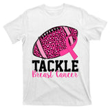 Tackle Breast Cancer Football Ribbon Awareness T-Shirt