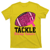 Tackle Breast Cancer Football Ribbon Awareness T-Shirt