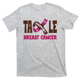Tackle Breast Cancer Awareness Football T-Shirt