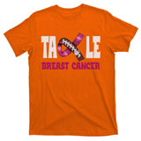Tackle Breast Cancer Awareness Football T-Shirt