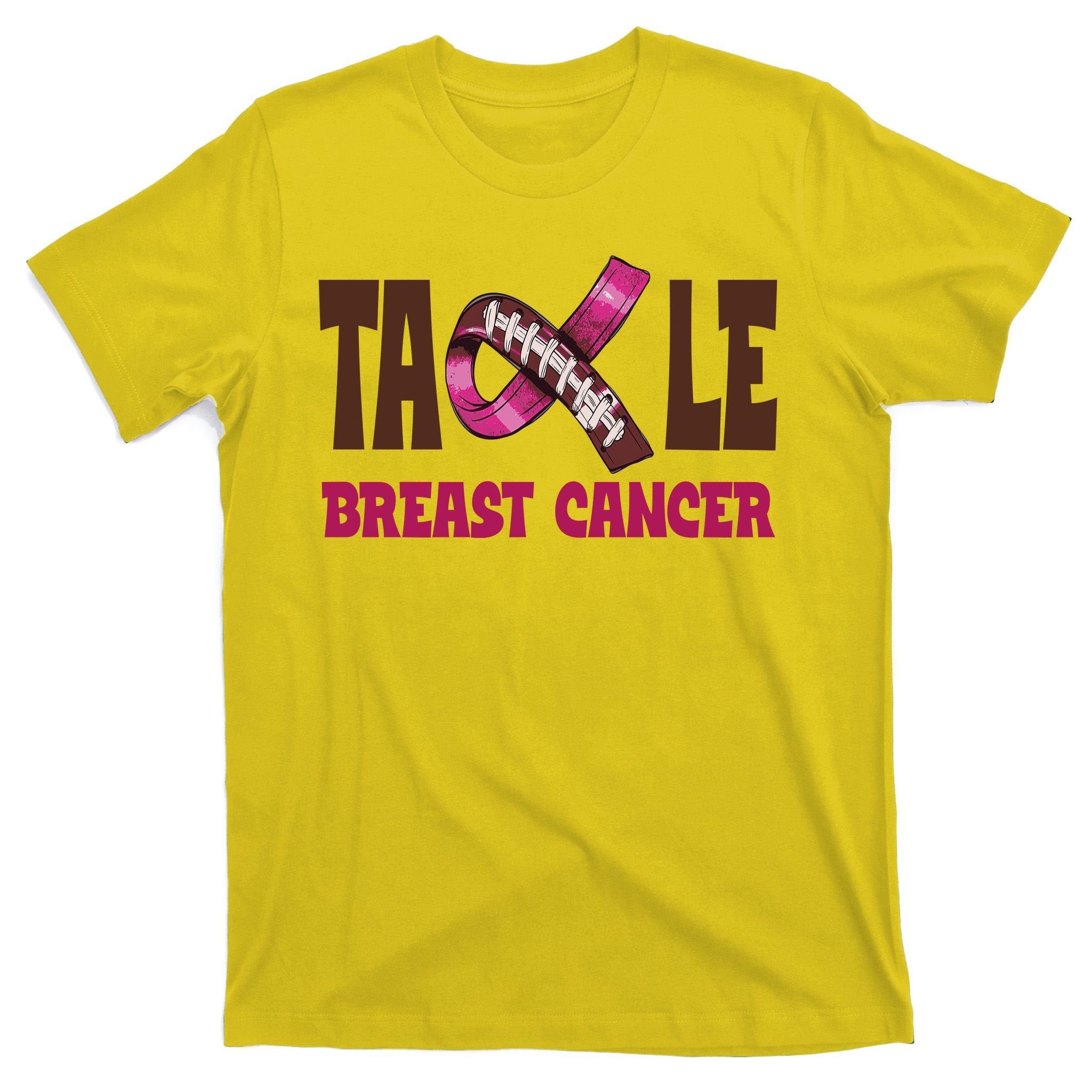 Tackle Breast Cancer Awareness Football T-Shirt