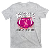 Tackle Breast Cancer Ribbon Football T-Shirt