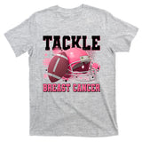 Tackle Breast Cancer Awareness Pink Football Helmet T-Shirt