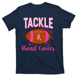 Tackle Breast Cancer Awareness Football T-Shirt