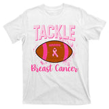 Tackle Breast Cancer Awareness Football T-Shirt