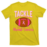 Tackle Breast Cancer Awareness Football T-Shirt
