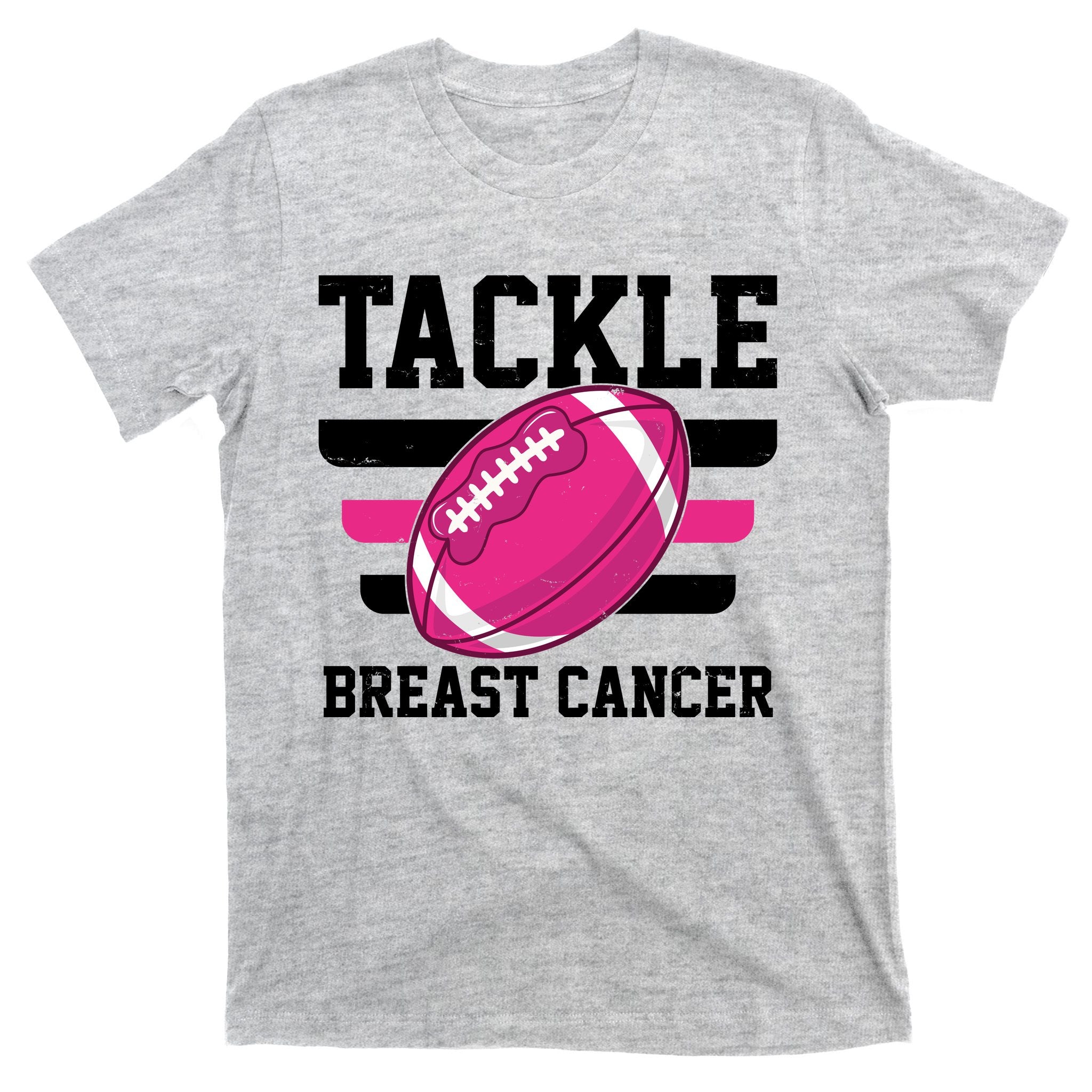 Tackle Breast Cancer Football Fan T-Shirt