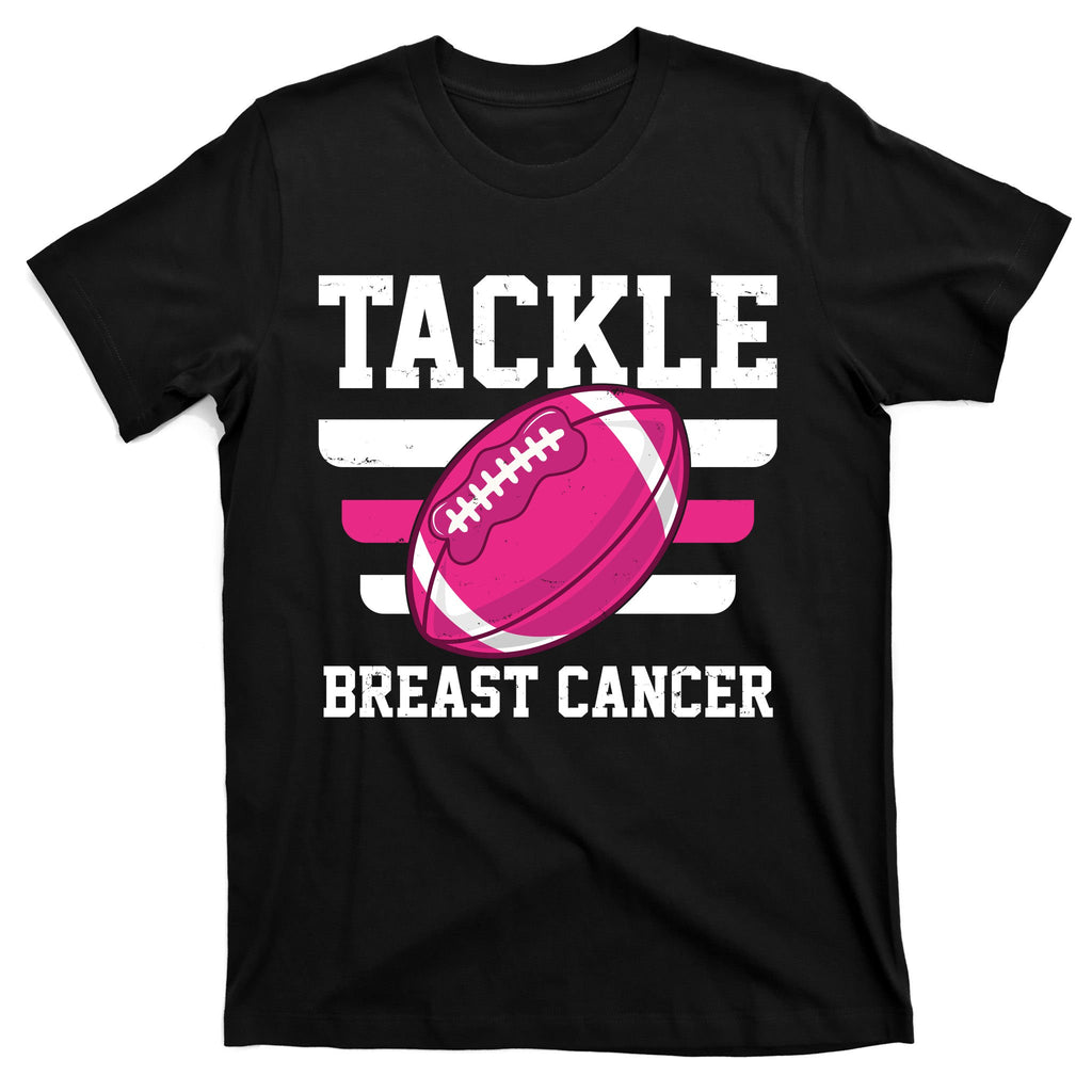 Tackle Breast Cancer Football Fan T-Shirt