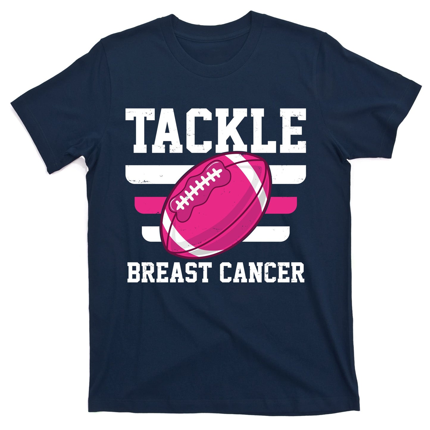 Tackle Breast Cancer Football Fan T-Shirt