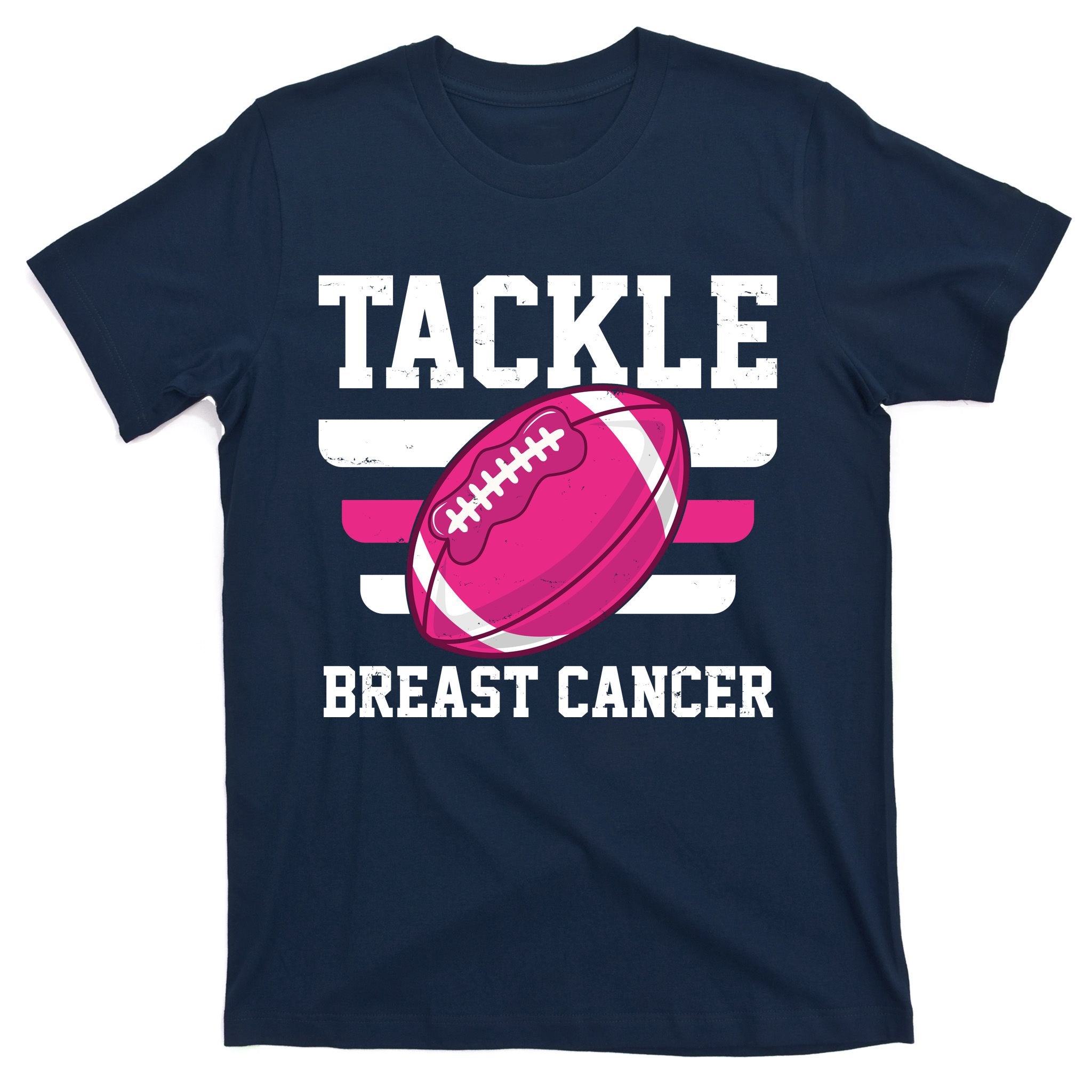 Tackle Breast Cancer Football Fan T-Shirt