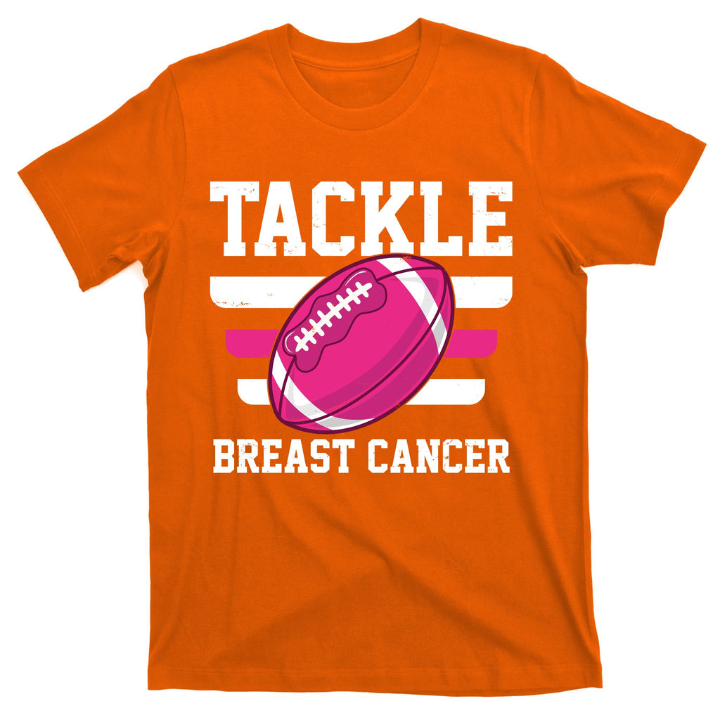 Tackle Breast Cancer Football Fan T-Shirt