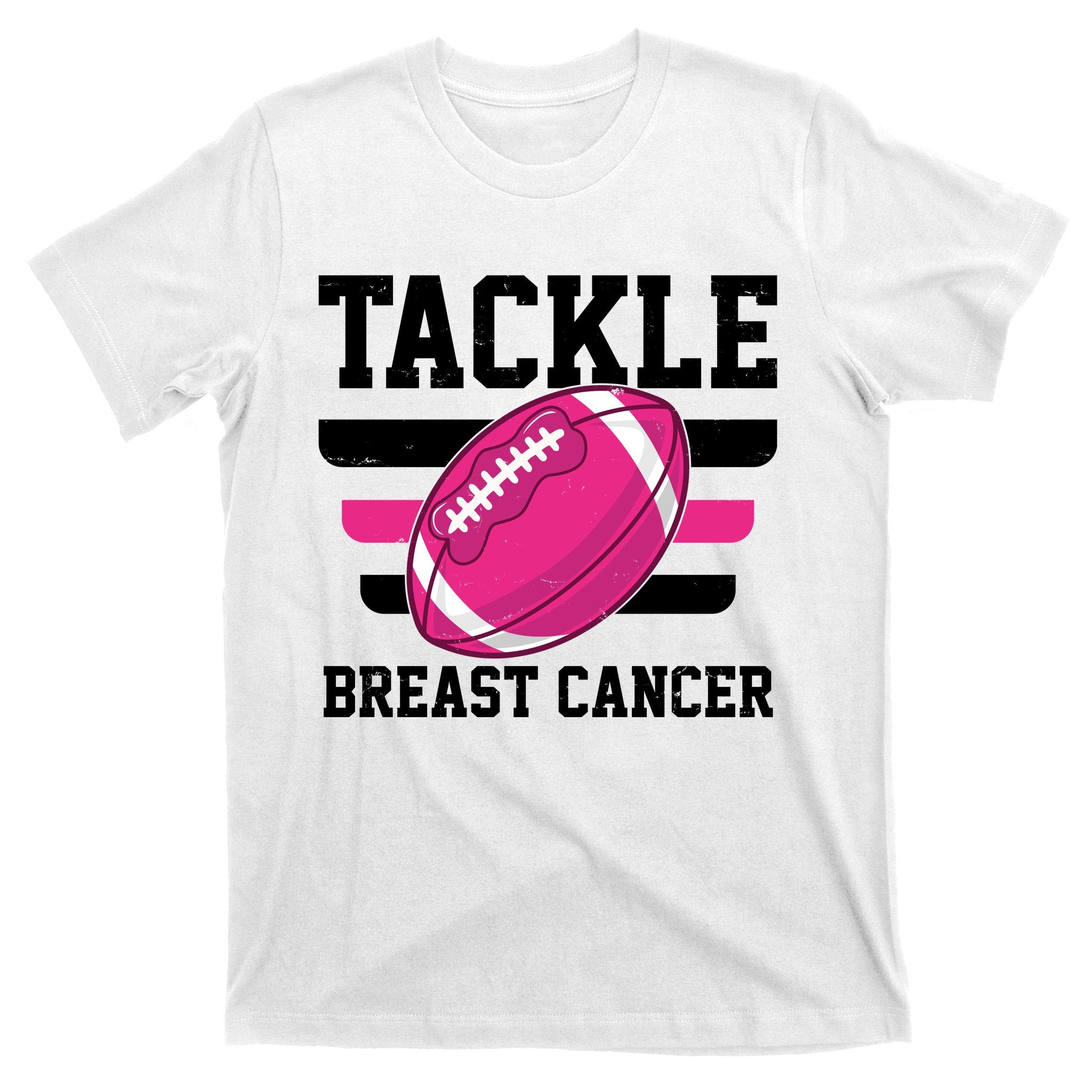 Tackle Breast Cancer Football Fan T-Shirt